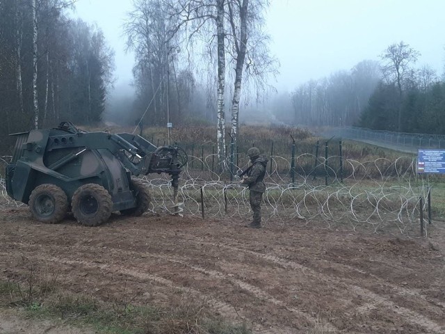 Budowa zapory na granicy Polski z Rosją