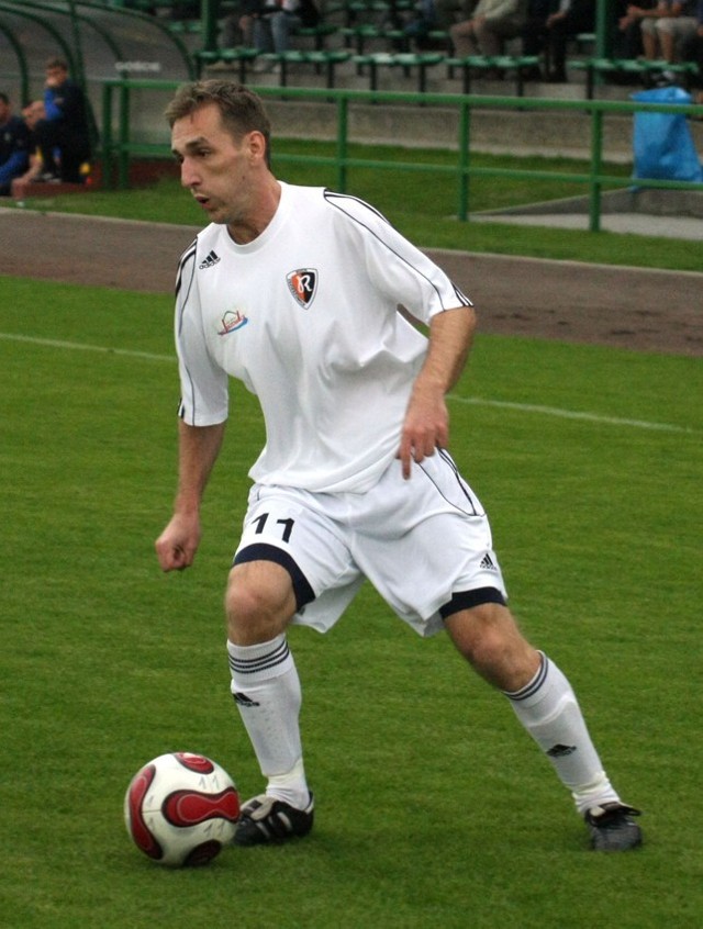 Tomasz Kasprzyk zdobył w Toruniu zwycięskiego gola dla Ruchu.