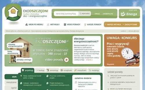 Formuła strony ekooszczedni.pl zakłada zaangażowanie społeczności firm i inwestorów indywidualnych.