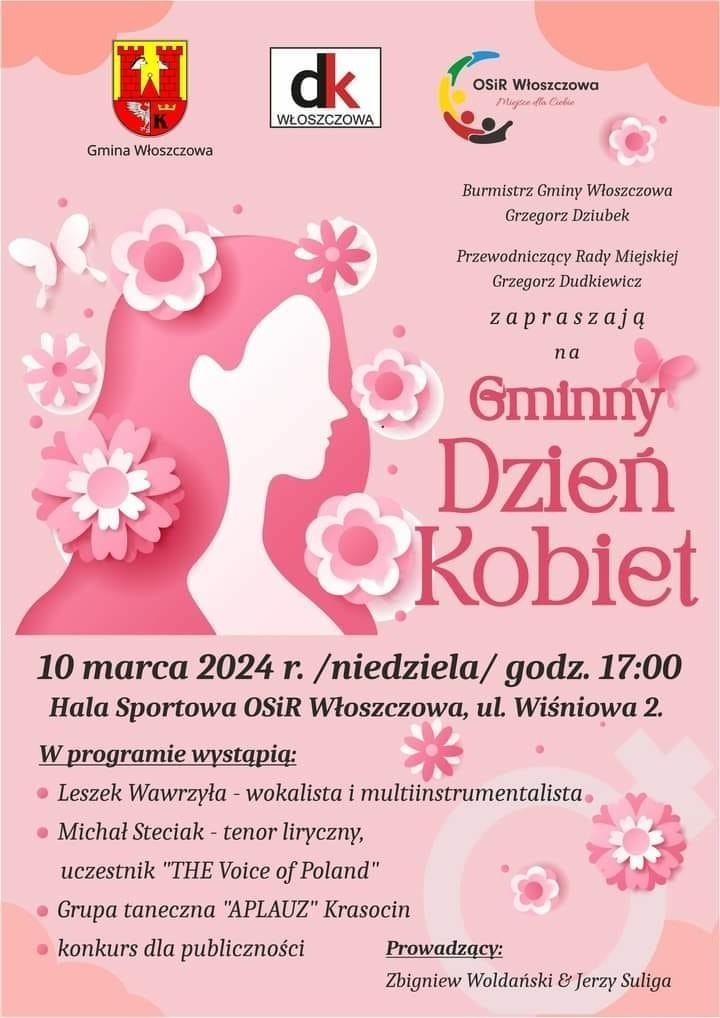Koncertowy Gminny Dzień Kobiet w hali Ośrodka Sportu i Rekreacji we Włoszczowie
