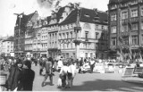 Wrocław 1989 rok. Świdnicka, zegar i bar Barbara