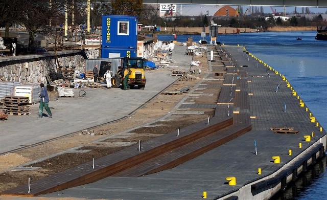 Do końca maja zakończą się prace budowlane na nabrzeżach w Szczecinie.
