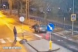 27-latka potrącona przez samochód na ul. Walczaka w Gorzowie Wlkp. Wszystko nagrały kamery