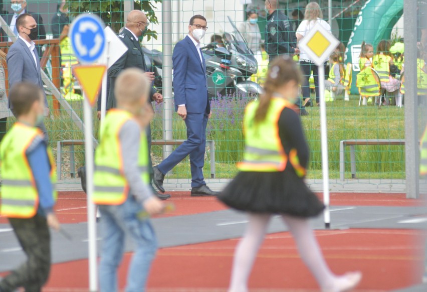 Premier Mateusz Morawiecki odwiedził szkołę w Bielisze koło Radomia