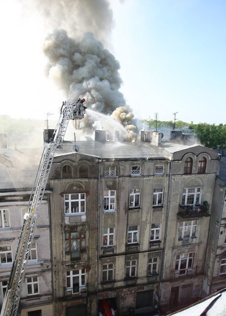 Wielki pożar na Zarzewskiej . Koniec akcji (zobacz nowe wideo)