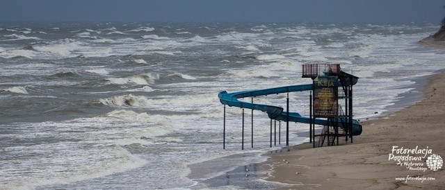 Morze było bardzo wzburzone.