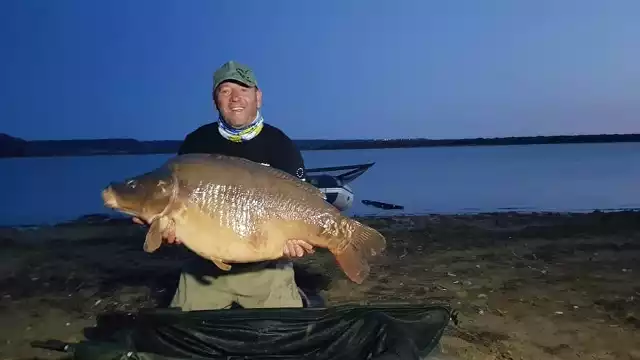 Okazało się, że Przemysław Sydor złowił pięknego golca, czyli karpia bez łusek (z angielskiego: leather carp, czyli karp skórzany). – Oficjalna waga to 23,6 kg - mówi.