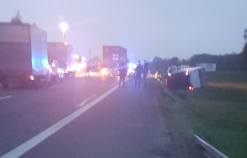 Wypadek w Tychach na S1: Zginął pasażer