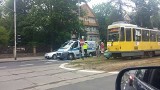 Wypadek al. Wojskiego Polskiego: Jedna osoba ranna w stłuczce na torowisku