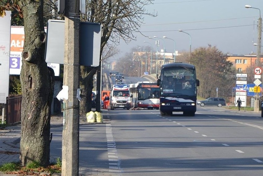 Potrącenie rowerzysty na Lubelskiej w Radomiu.