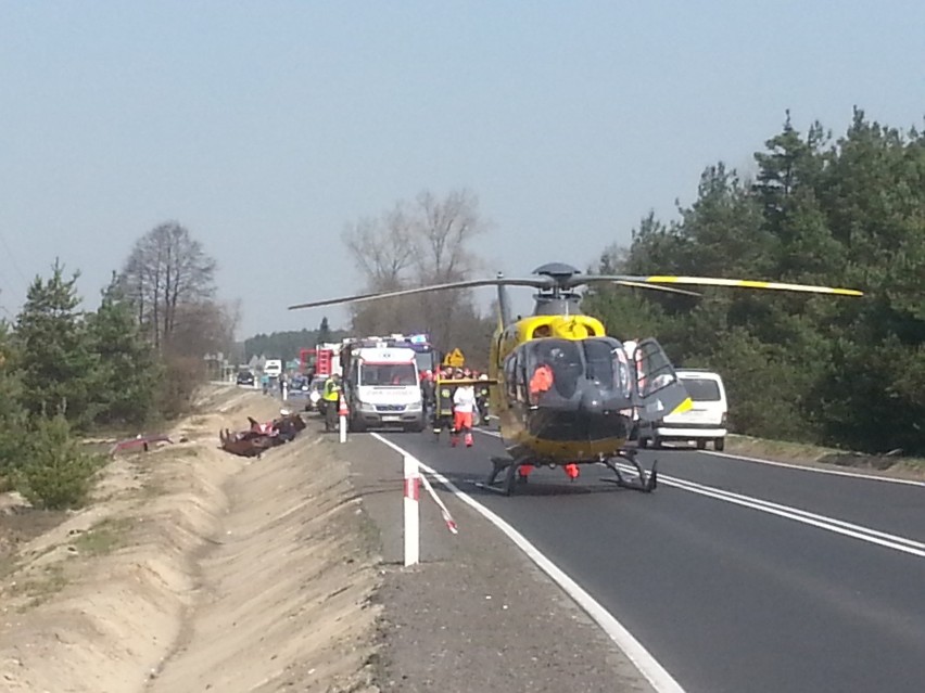 Wypadek w Chrząstowicach.