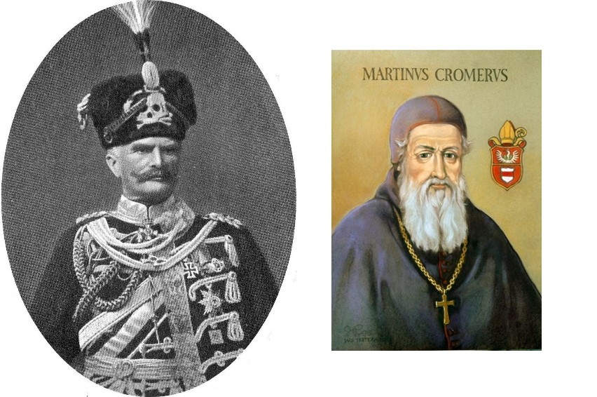 W muzeum wyróżniono m.in. A. von Mackensena (z lewej). Co...