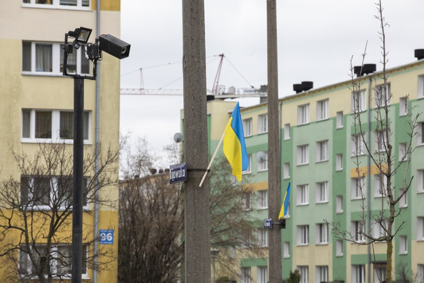 Flaga Ukrainy pojawiła się także na Bartodziejach