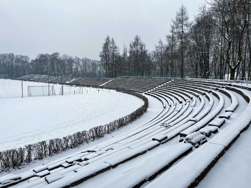 Zima w parku Bednarskiego