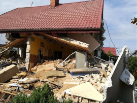 Hajnówka. W wybuchu zginął mężczyzna. Budynek nadaje się jedynie do rozbiórki