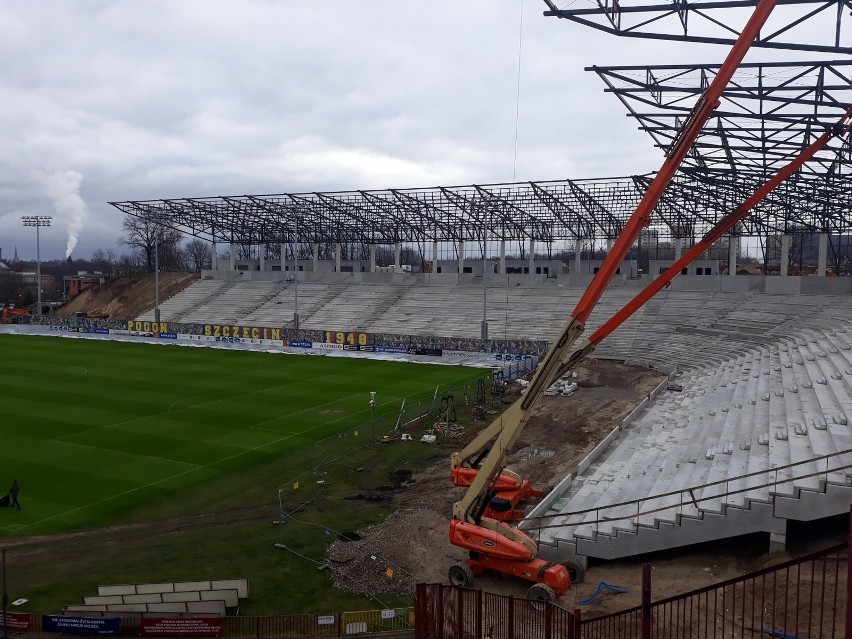Stadion przy Twardowskiego - 7 lutego 2020.