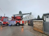 Pożar poddasza domu w miejscowości Bielicha w gminie Zakrzew