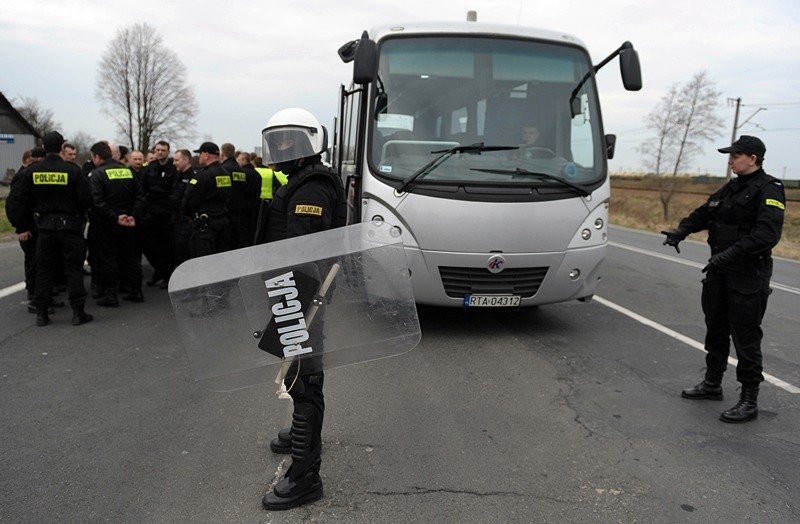 Policja ćwiczyła przed granicą w Medyce...