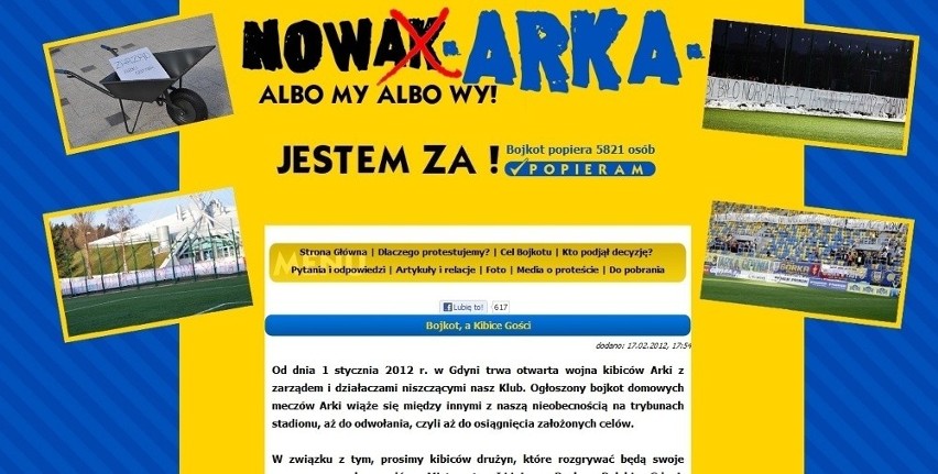 Protest na stronie bojkot-arka.info popiera prawie 6 tysięcy...