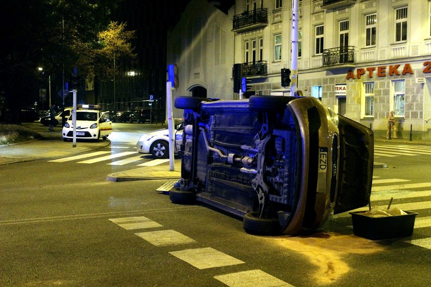 Wypadek na skrzyżowaniu ulic Radwańskiej i Wólczańskiej w...