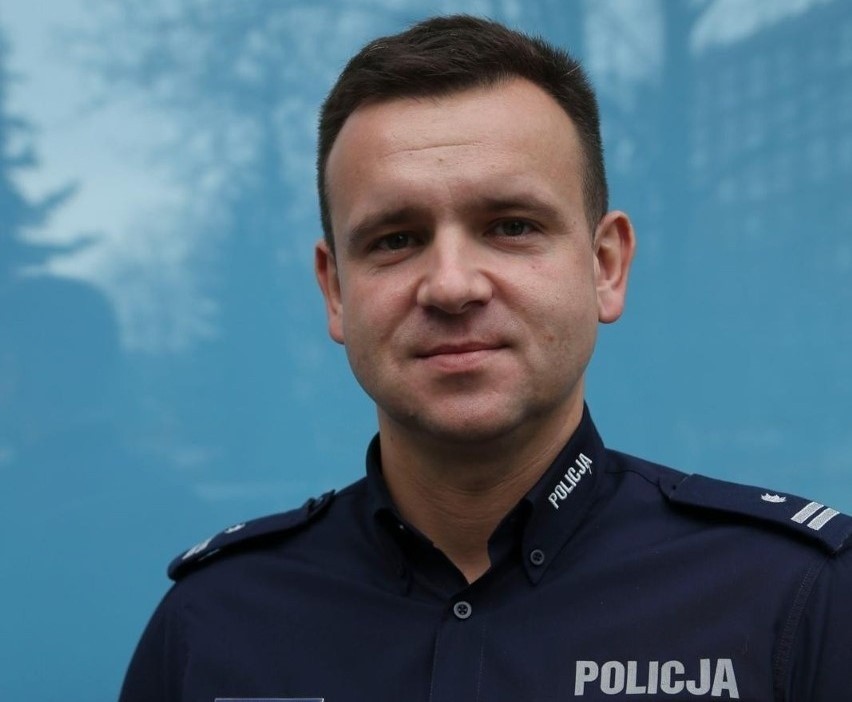 Mł. insp. Paweł Maciejuk, naczelnik Wydziału Kadr, Szkolenia...