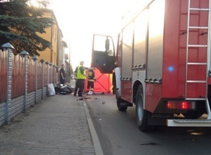 Wypadek motocyklisty w Imielinie okazał się śmiertelny