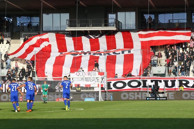 Kibice na meczu Cracovia - Wisła Płock