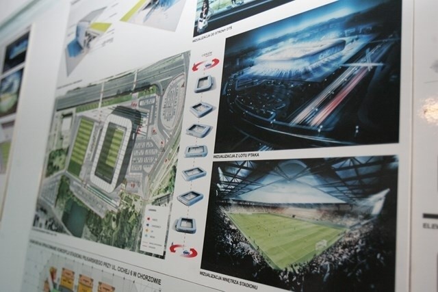 Zwycięska koncepcja budowy stadionu Ruchu Chorzów firmy GMT...