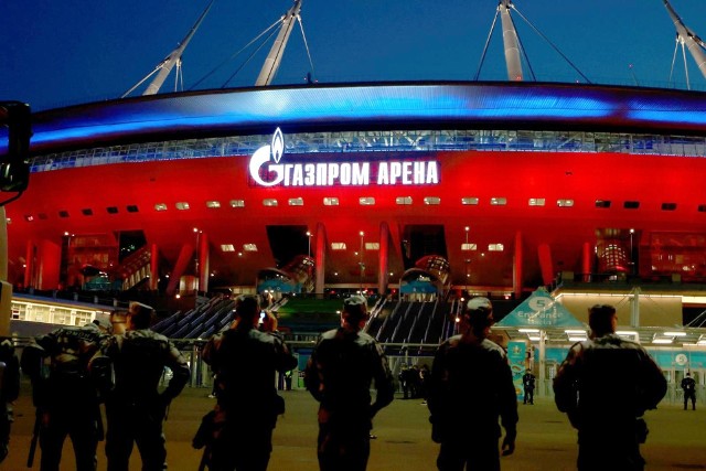 Gazprom Arena w Petersburgu - tutaj rozegrany zostanie mecz Polska - Słowacja. Kto jeszcze gra w poniedziałek, 14 czerwca na EURO 2020. Zobacz plan transmisji.