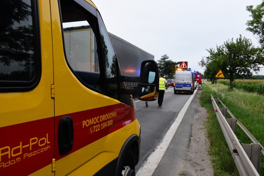 Wypadek na DK8 w Kobierzycach 4.08.2023