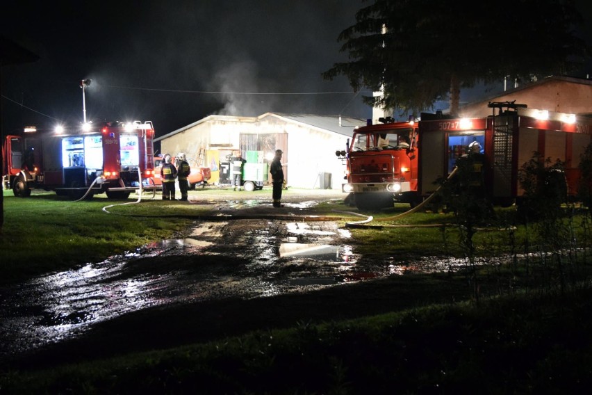 Pożar na fermie drobiu w Żarówce koło Mielca. Zginęło około siedem tysięcy indyków 