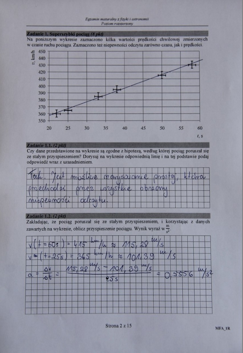 Matura 2016: FIZYKA I ASTRONOMIA rozszerzona [ODPOWIEDZI, ARKUSZ CKE]