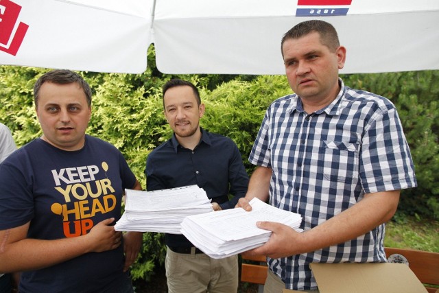 Na zdjęciu: Piotr Długosz, Krzysztof Lorek, Wojciech Glensk.