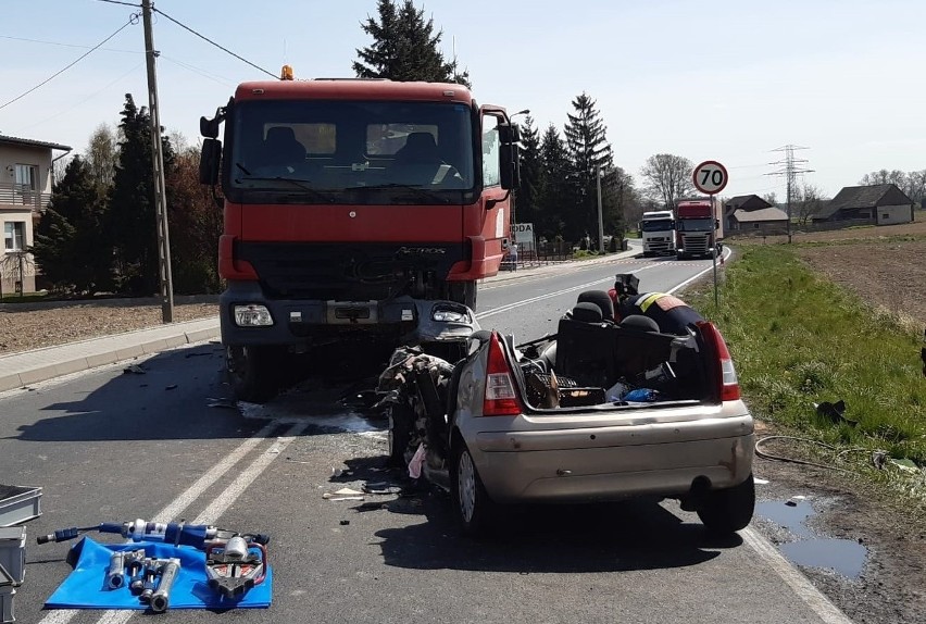 Wypadek w Oświęcimiu, w którym zginęły dwie osoby,...