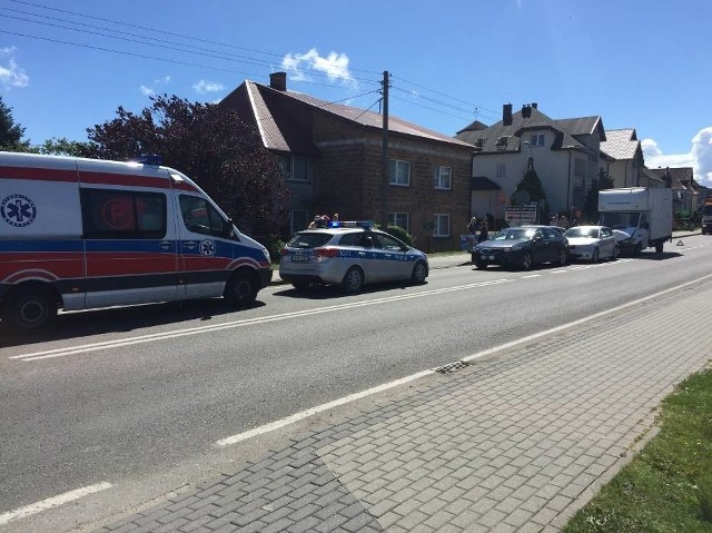 Zderzenie czterech aut we Władysławowie