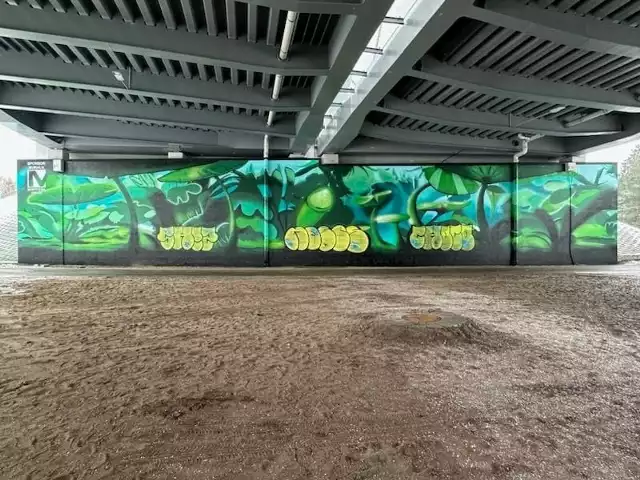 Mural na os. Leśnym już został zniszczony