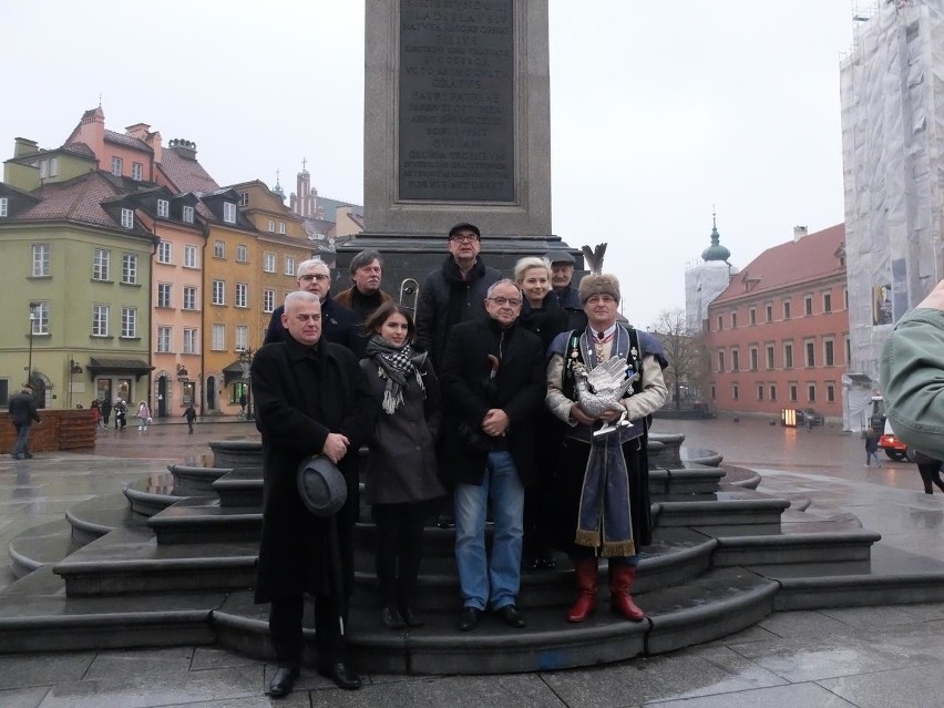 XV-Lecie Klubu Krakowian w Warszawie - hejnał pod Zygmuntem III Wazą