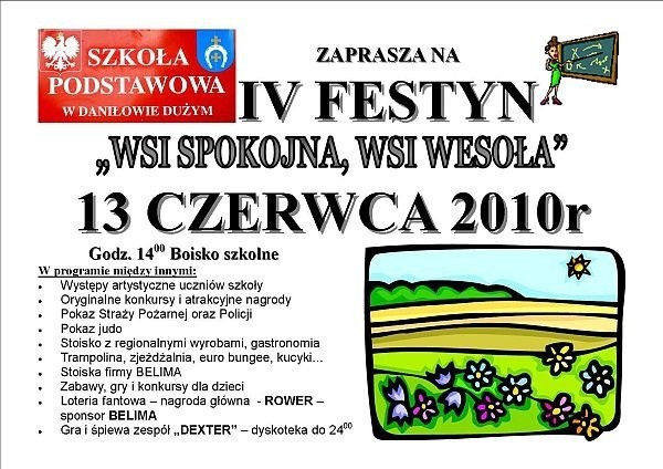 Festyn co roku organizuje szkoła podstawowa w Daniłowie Dużym