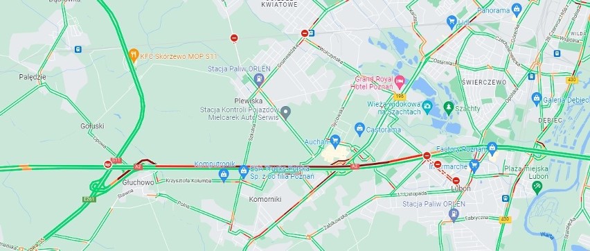 Potężny korek po wypadku na Autostradowej Obwodnicy...