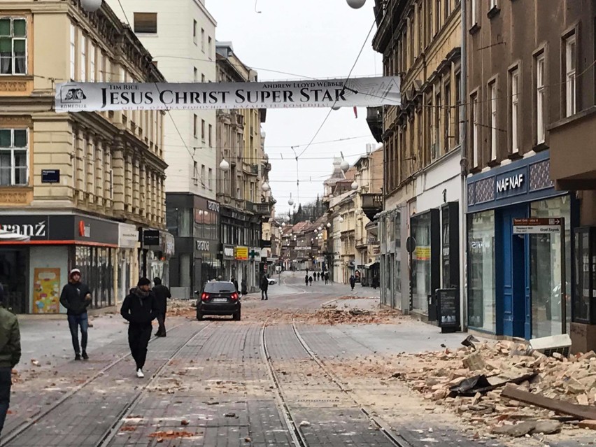 Główna ulica Zagrzebia widziana od targu bana Jelačića