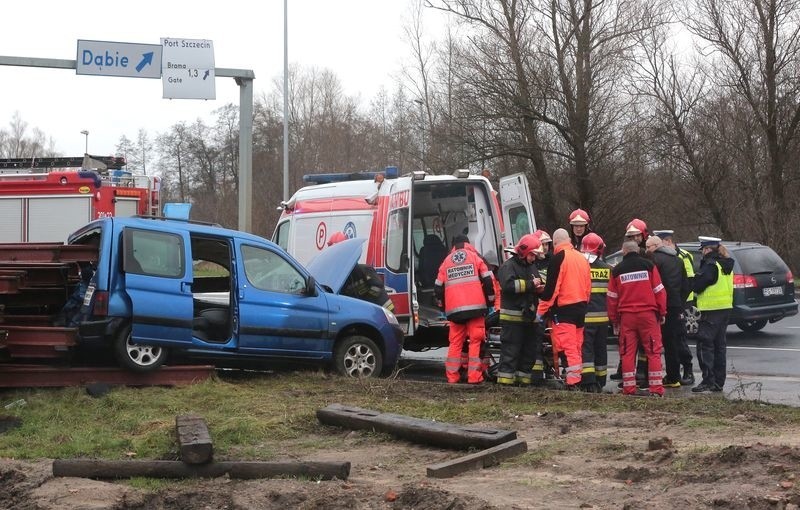 Wypadek na ul. Gdańskiej w Szczecinie