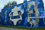 Efektowny mural w Zgierzu na stulecie policji 