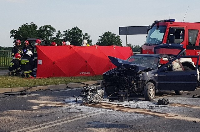 Wypadek na wschodniej obwodnicy Wrocławia - 30 maja 2018
