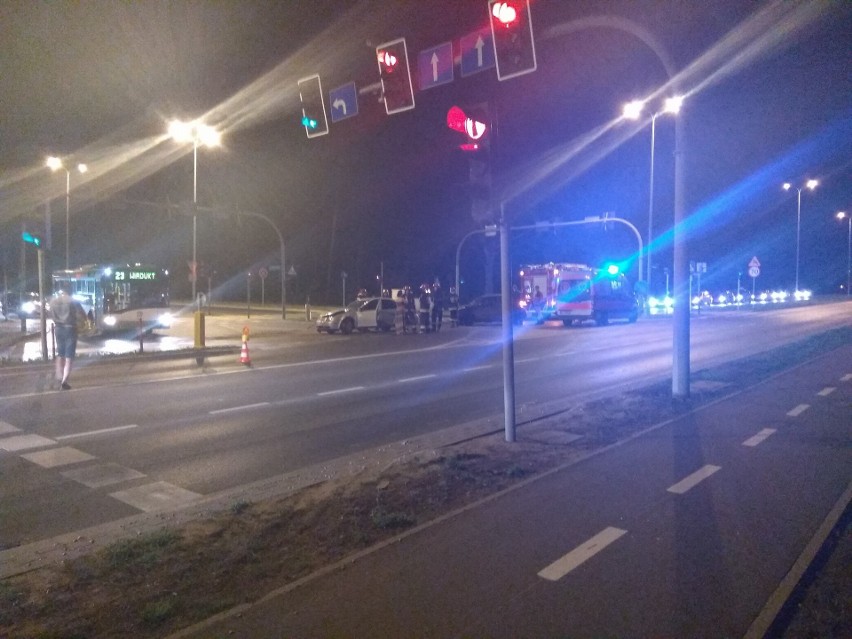 Wypadek na skrzyżowaniu Ciołkowskiego ze Sławińskiego w...