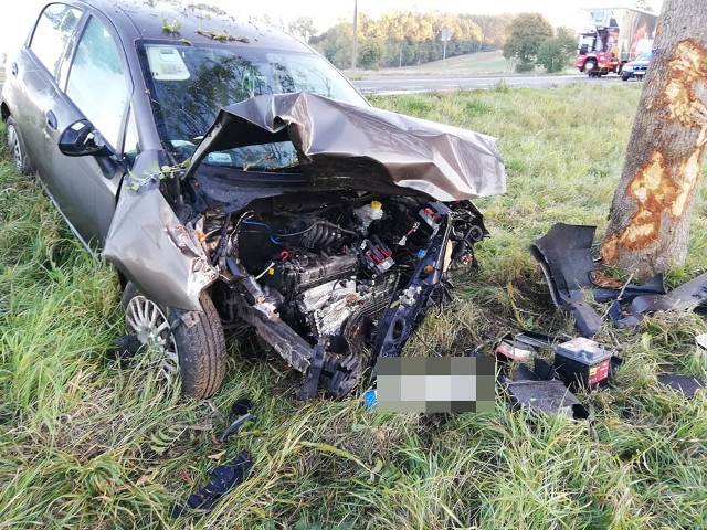 Do zdarzenia doszło w sobotę rano na drodze numer 6 w okolicy miejscowości Rzeźnikowo. Kierowca fiata prawdopodobnie zasnął za kierownica i uderzył w drzewo. Na szczęście nikomu nic się nie stało. Białogard: Wypadek śmigłowca koło Białogardu