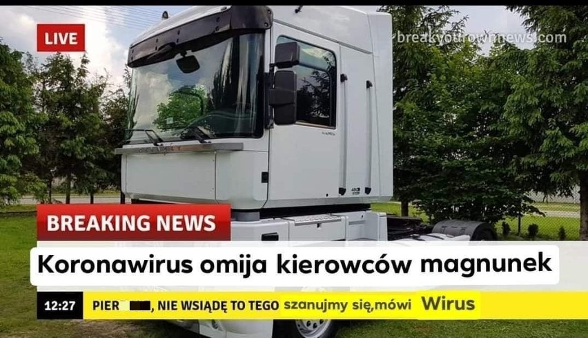 Zobacz memy o kierowcach ciężarówek