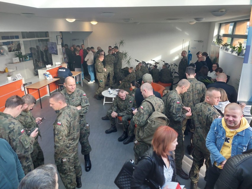 Podczas akcji "Dar serca służb mundurowych" w Grudziądzu...