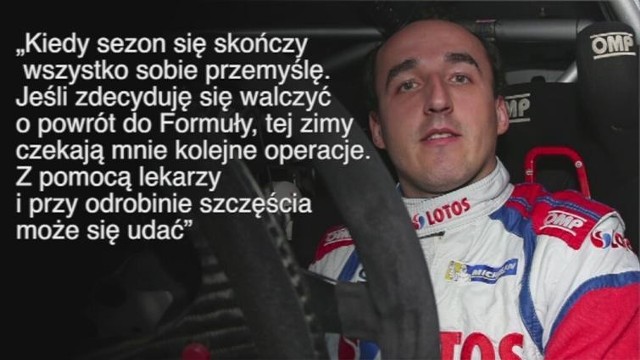 Robert Kubica o swoich szansach na powrót do Formuły 1