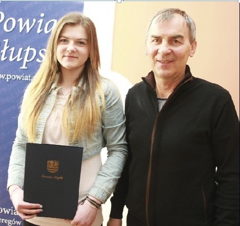 Klaudia Maruszewska i jej trener.