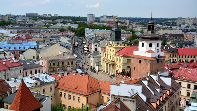 Widok na Lublin z Wieży Trynitarskiej 